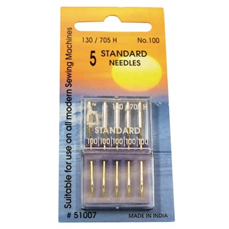 Symaskinnål skinn 80/100 5 stk