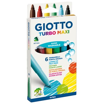 Tusjer Giotto Turbo Maxi 6 stk
