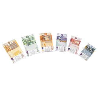 Lekepenger Euro sedler