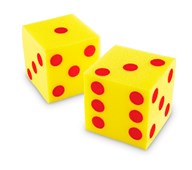 Terninger store myke 2 stk