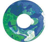 Effekthjul fantasi med væske.