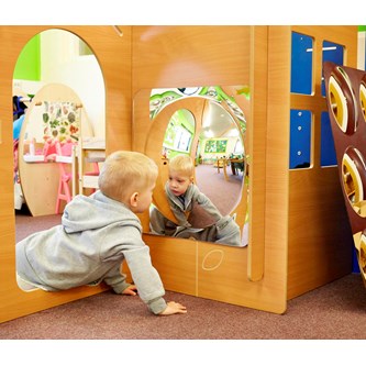 Konveks speil 49x49 cm