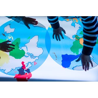 Verdenskart til lysbord