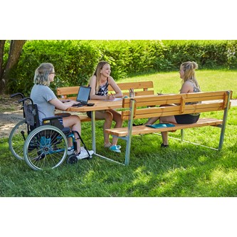 Piknikbord Senior m/rygg