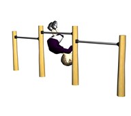 Robinia Kolbøttestativ trippel