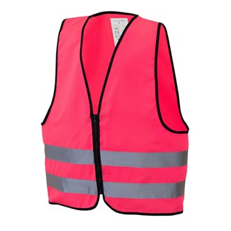 Refleksvest barn glidelås S