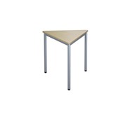 Trekantbord 12:38 FSC akustikk laminat 80x80x80 cm sølv