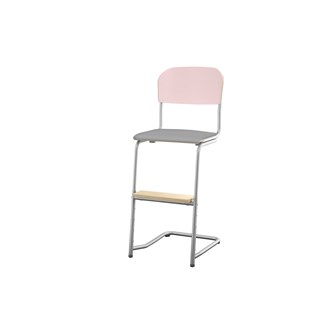 Stol Matte FSC 45/63 cm LS sølv