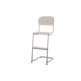 Stol Matte FSC 45/63 cm LS sølv