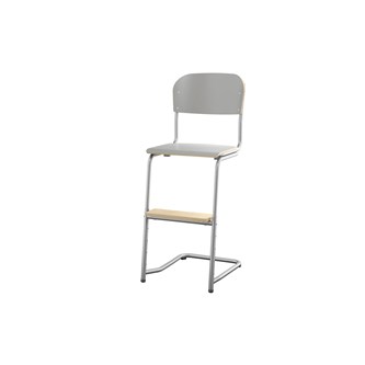 Stol Matte FSC 45/63 cm LS sølv