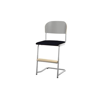 Stol Matte FSC 45/63 cm SS sølv