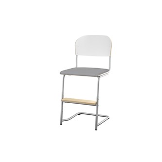 Stol Matte FSC 45/63 cm SS sølv