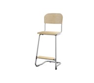 Stol Matte FSC sh 63 cm SS sølv