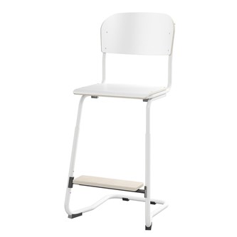 Stol Matte FSC 45/63 cm LS hvit
