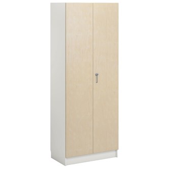 Norden FSC materialskap 2 tette dører hvit 80x47x210 cm