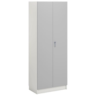 Norden FSC materialskap 2 tette dører hvit 80x47x210 cm