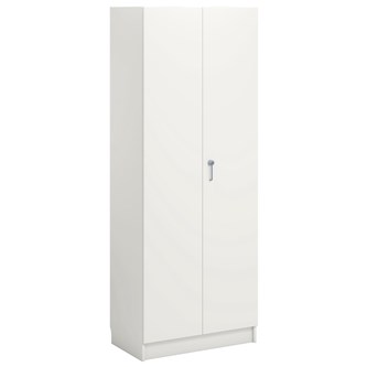 Norden FSC materialskap 2 tette dører hvit 80x47x210 cm