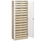 Norden materialskap 30 skuffer bjørk 80x47x210 cm