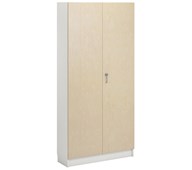 Norden FSC materialskap 2 tette dører hvit 100x32x210 cm