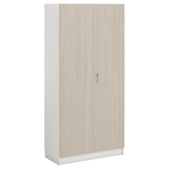 Norden materialskap 2 tette dører hvit 100x47x210 cm