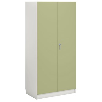 Norden FSC materialskap 2 tette dører hvit 100x60x210 cm
