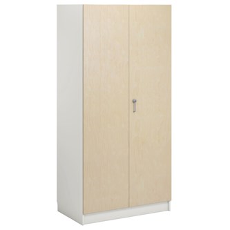 Norden FSC materialskap 2 tette dører hvit 100x60x210 cm