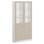 Norden FSC materialskap 2 tette/2 glass hvit 100x32x210 cm