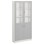 Norden FSC materialskap 2 tette/2 glass hvit 100x32x210 cm