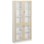 Norden FSC materialskap 4 glass hvit 100x32x210 cm