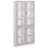 Norden FSC materialskap 4 glass hvit 100x32x210 cm