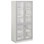 Norden FSC materialskap 4 glass hvit 100x60x210 cm