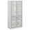 Norden FSC materialskap 4 glass hvit 100x60x210 cm