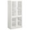Norden FSC materialskap 4 glass hvit 100x60x210 cm