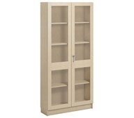 Norden FSC materialskap 2 glass bjørk 100x32x210 cm