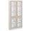 Norden FSC materialskap 2 glass hvit 100x32x210 cm