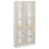 Norden FSC materialskap 2 glass hvit 100x32x210 cm