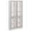 Norden FSC materialskap 2 glass hvit 100x32x210 cm
