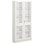 Norden FSC materialskap 2 glass hvit 100x32x210 cm