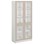 Norden FSC materialskap 2 glass hvit 100x47x210 cm