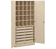 Norden materialskap sytilbehør 100x47x210 cm bjørk