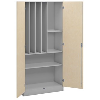 Norden materialskap musikk lysgrå 100x47x210 cm
