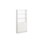 Norden FSC bokhylle m/skap hvit 100x32x210 cm