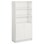 Norden FSC bokhylle m/skap hvit 100x47x210 cm