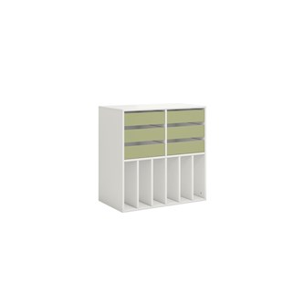 Norden elevreol 6 skuffer hvit 80x45x80 cm