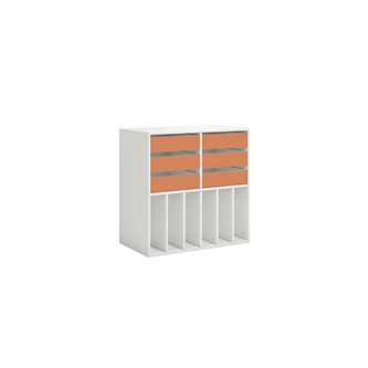 Norden elevreol 6 skuffer hvit 80x45x80 cm