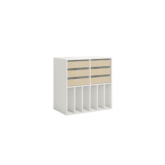 Norden elevreol 6 skuffer hvit 80x45x80 cm