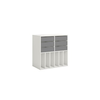 Norden elevreol 6 skuffer hvit 80x45x80 cm