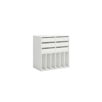 Norden elevreol 6 skuffer hvit 80x45x80 cm