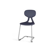 Stol Poly C large 45 cm sølv