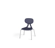 Stol Poly 4 small 25 cm sølv